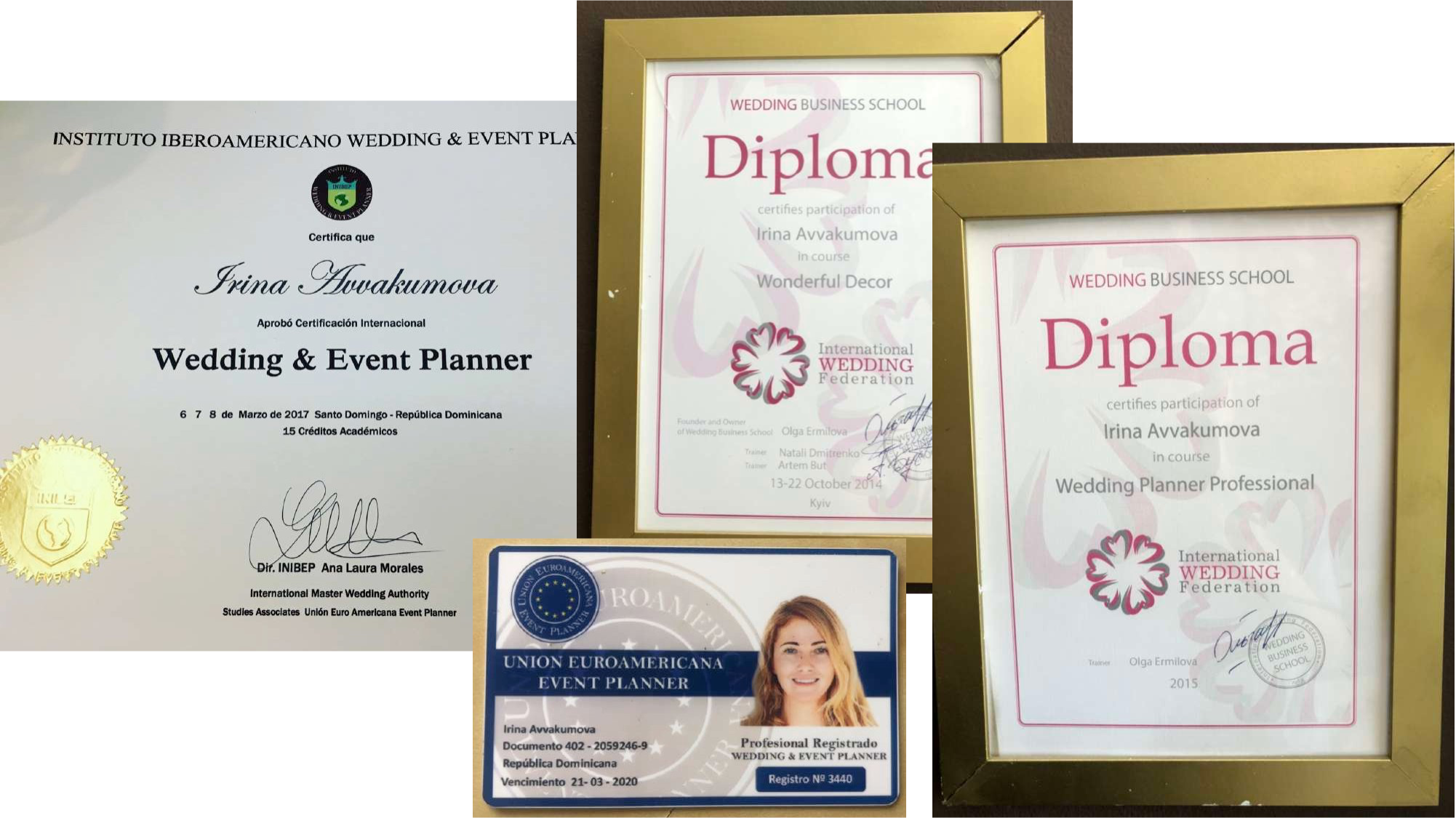 certification-wedding-planner-dominican-republic-Irina Avvakumova