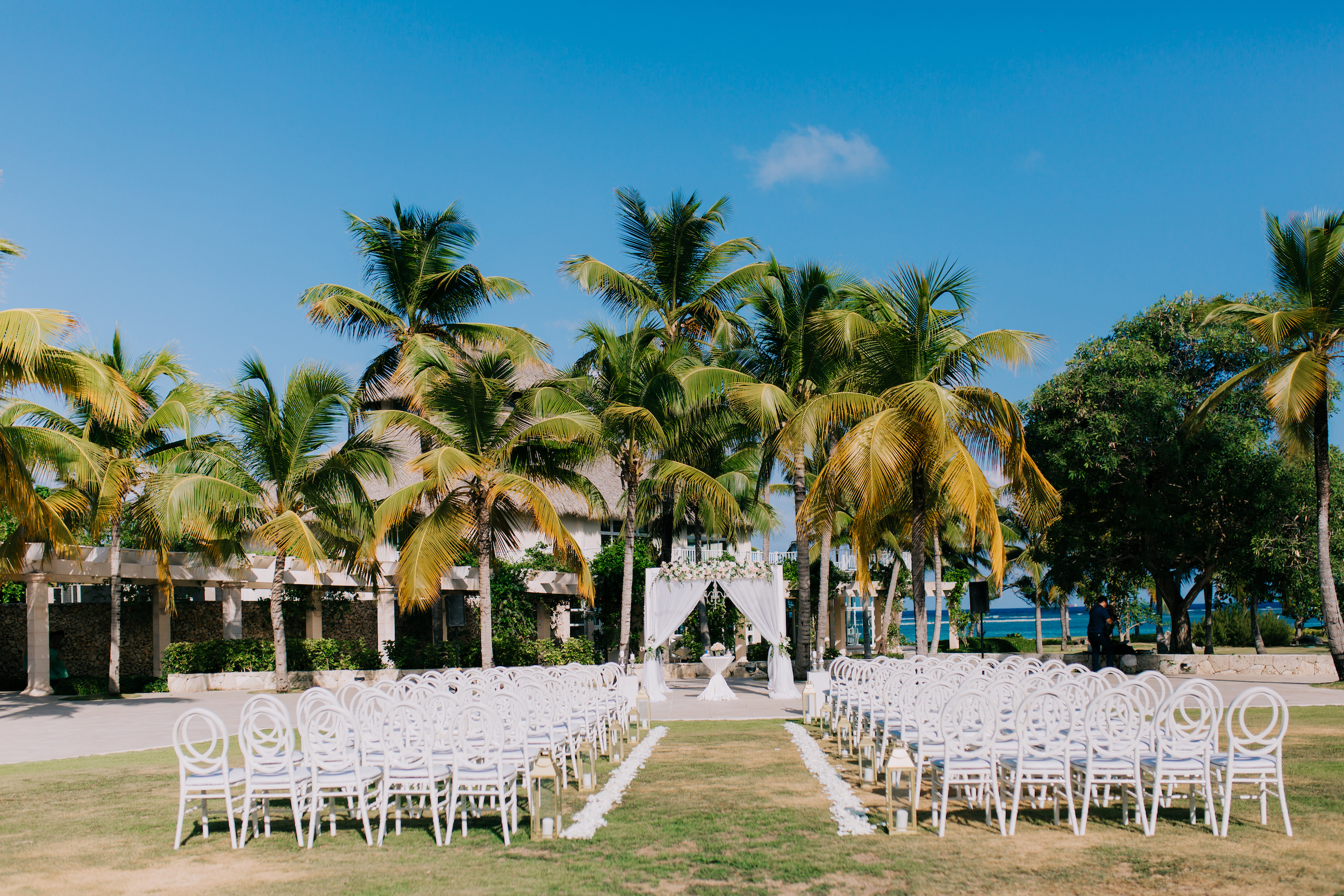 Wedding arch at Punta Cana Beach club