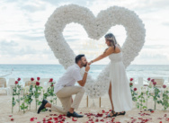 WHITE HEART marriage proposal, Punta Cana, Dominican Republic {Dikshil & Meera}