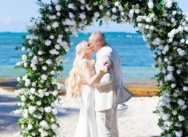 Elevate Your Wedding with Exquisite Silk Flower Arches in Punta Cana, Dominican Republic